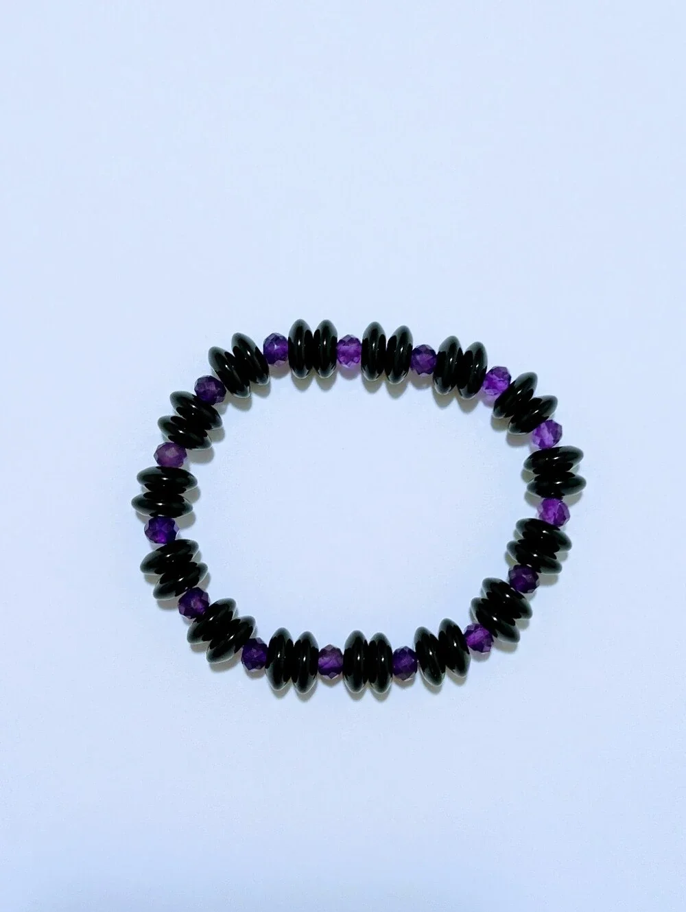 Onyx/Amethyst Bracelet